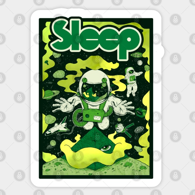 Holy mountain - Sleep Sticker by atomiqueacorn